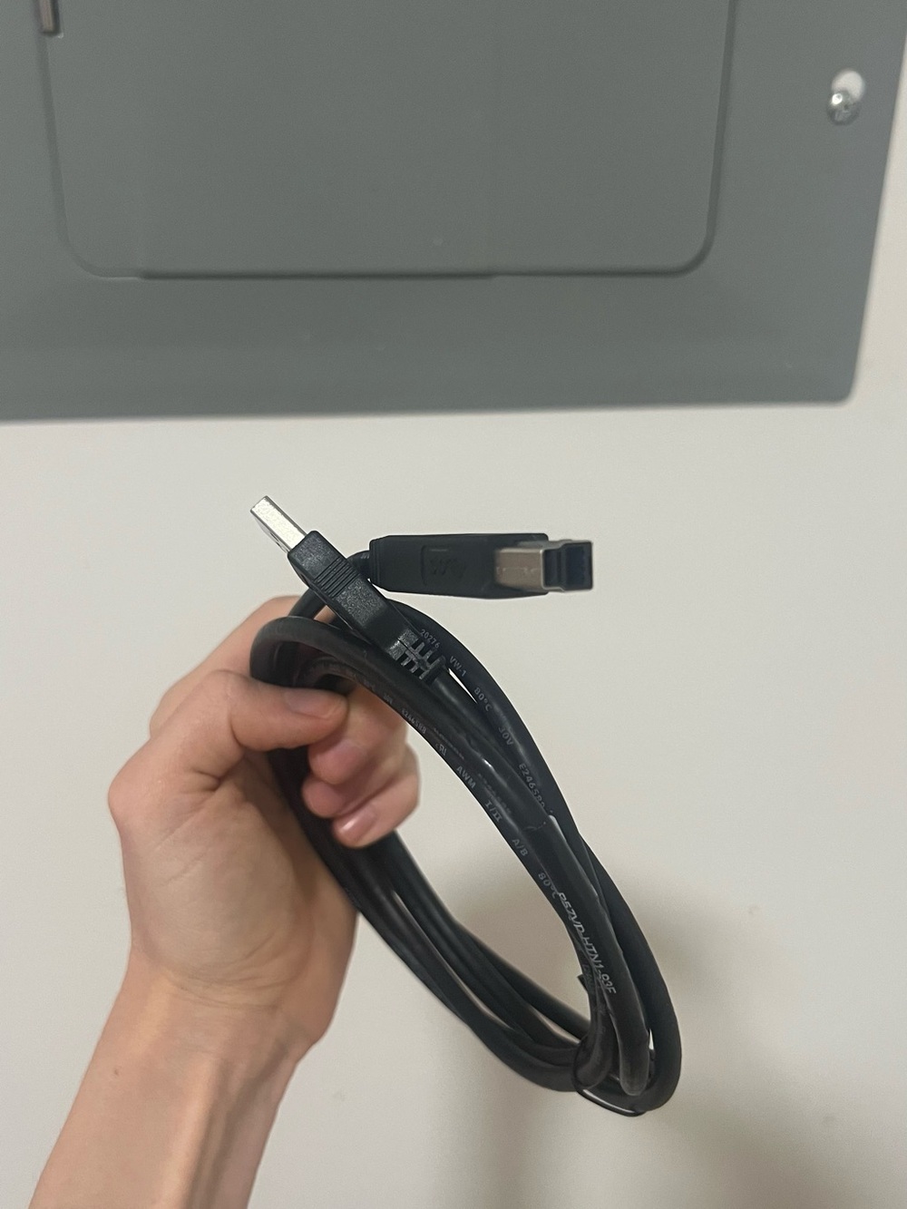 USB 3.0 A to B Cable - 6ft Black Printer/Monitor Cable - Picture 3 of 7